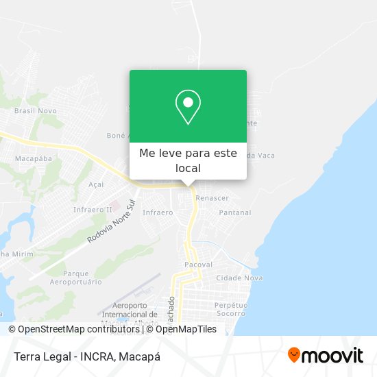 Terra Legal - INCRA mapa