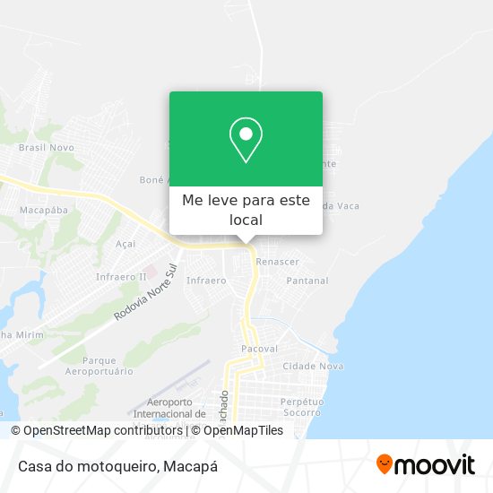 Casa do motoqueiro mapa