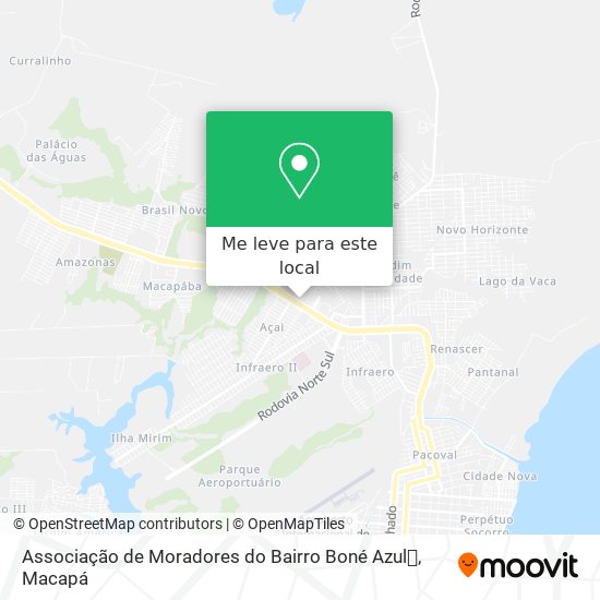 Associação de Moradores do Bairro Boné Azul💙 mapa