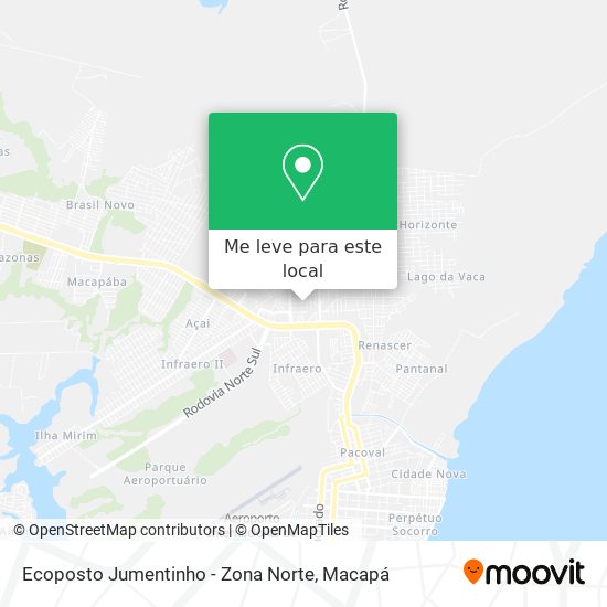 Ecoposto Jumentinho - Zona Norte mapa