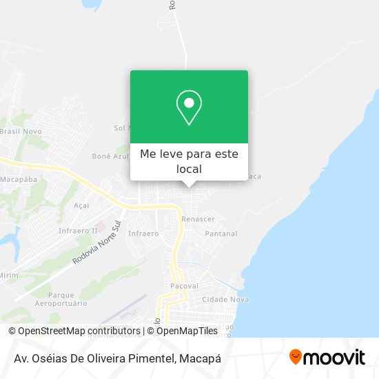 Av. Oséias De Oliveira Pimentel mapa