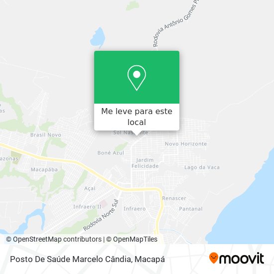 Posto De Saúde Marcelo Cândia mapa