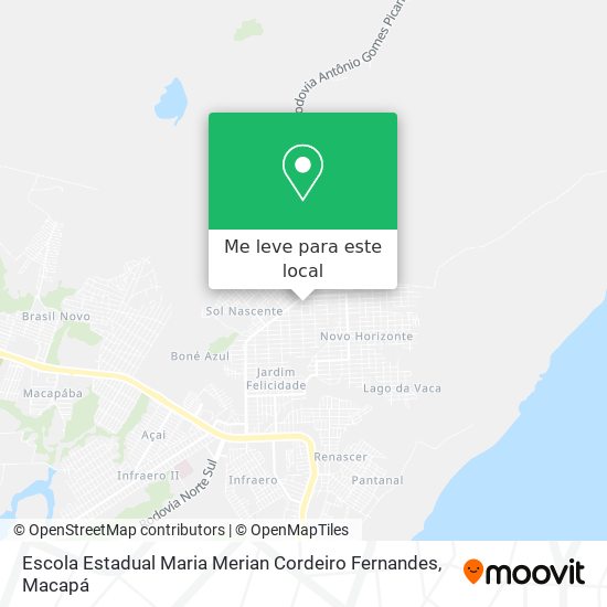 Escola Estadual Maria Merian Cordeiro Fernandes mapa