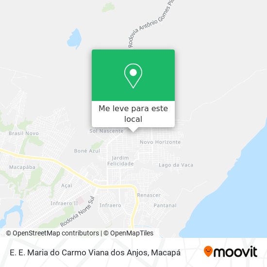 E. E. Maria do Carmo Viana dos Anjos mapa