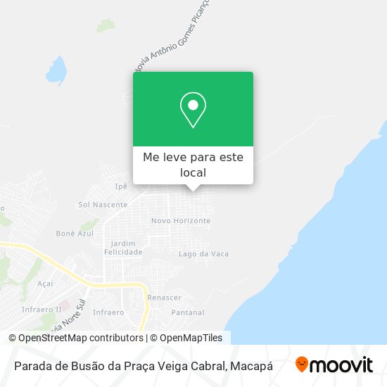 Parada de Busão da Praça Veiga Cabral mapa