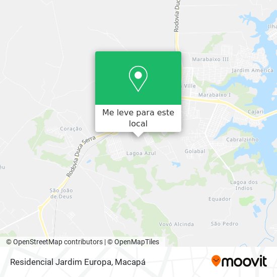 Residencial Jardim Europa mapa