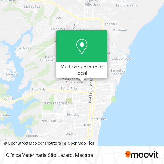 Clínica Veterinária São Lázaro mapa