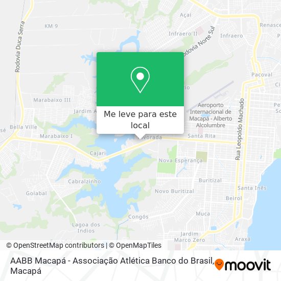 AABB Macapá - Associação Atlética Banco do Brasil mapa