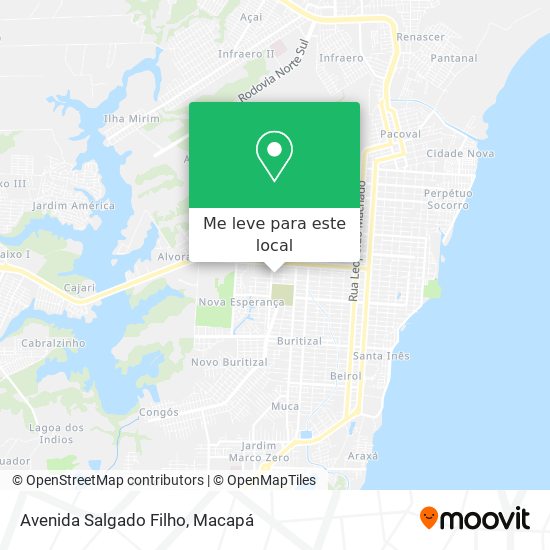 Avenida Salgado Filho mapa