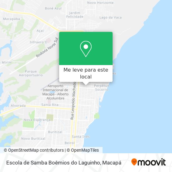 Escola de Samba Boêmios do Laguinho mapa