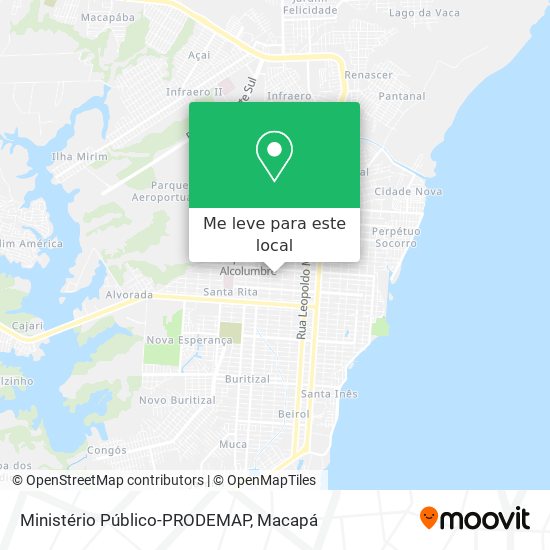 Ministério Público-PRODEMAP mapa