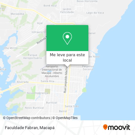Faculdade Fabran mapa