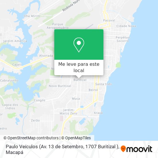Paulo Veículos (Av. 13 de Setembro, 1707 Buritizal ) mapa