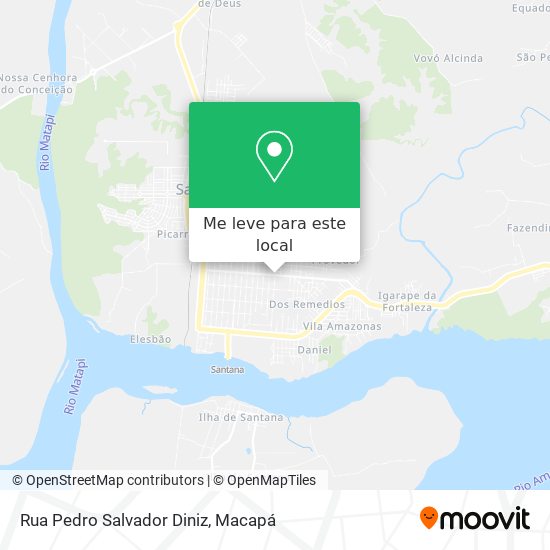 Rua Pedro Salvador Diniz mapa