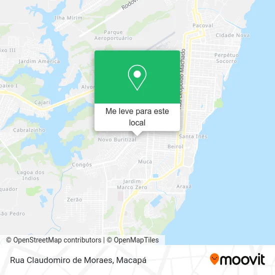 Rua Claudomiro de Moraes mapa