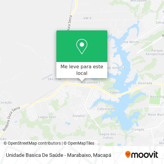 Unidade Basica De Saúde - Marabaixo mapa