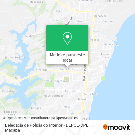 Delegacia de Polícia do Interior - DEPOL / DPI mapa