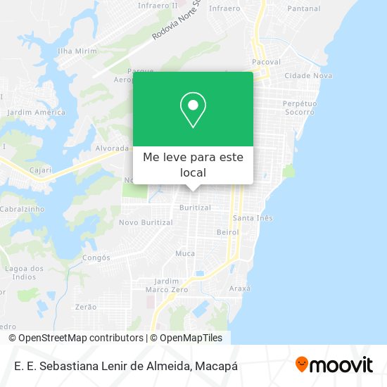 E. E. Sebastiana Lenir de Almeida mapa
