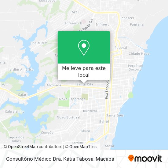 Consultório Médico Dra. Kátia Tabosa mapa