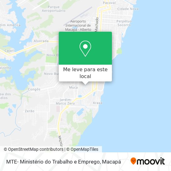 MTE- Ministério do Trabalho e Emprego mapa