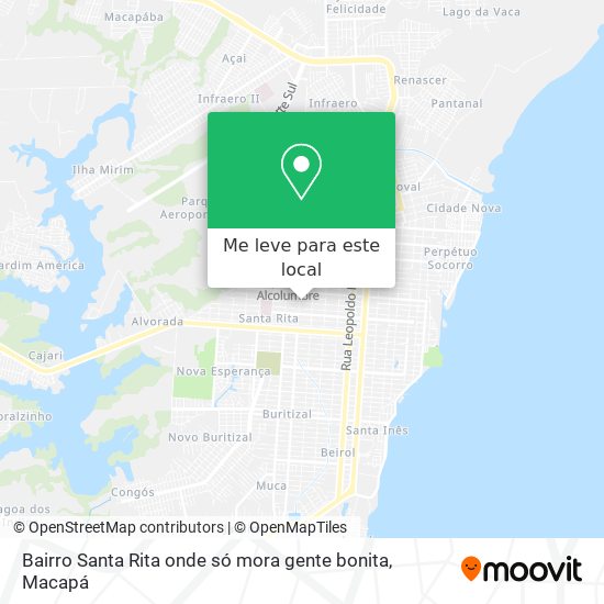 Bairro Santa Rita onde só mora gente bonita mapa