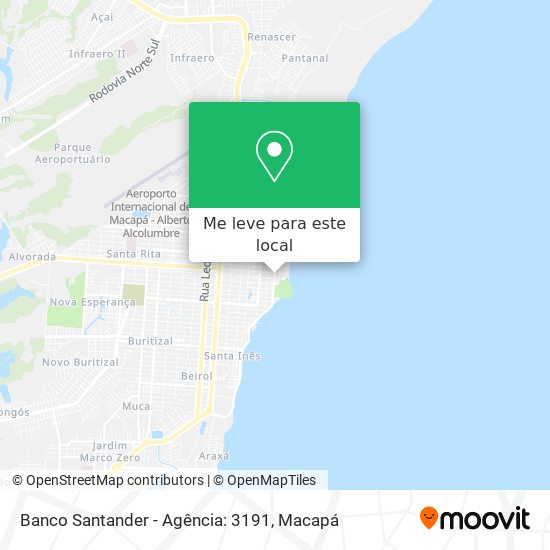 Banco Santander - Agência: 3191 mapa