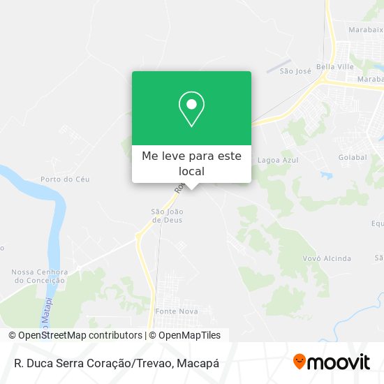 R. Duca Serra Coração/Trevao mapa