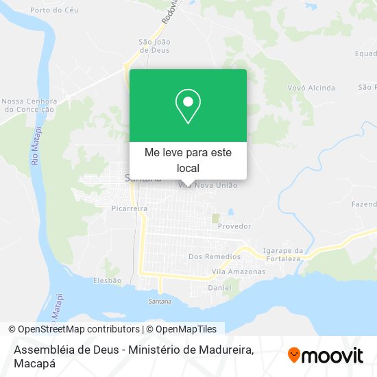 Assembléia de Deus - Ministério de Madureira mapa