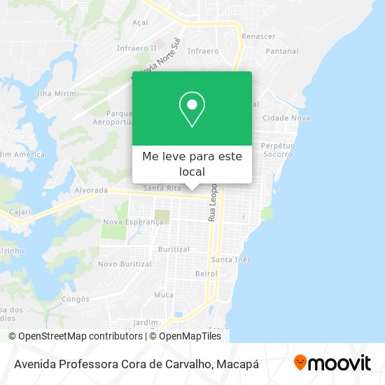 Avenida Professora Cora de Carvalho mapa