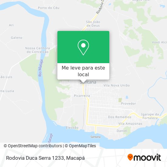 Rodovia Duca Serra 1233 mapa