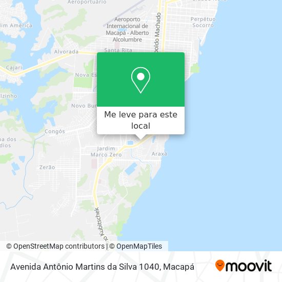 Avenida Antônio Martins da Silva 1040 mapa