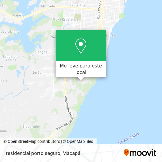 residencial  porto seguro mapa