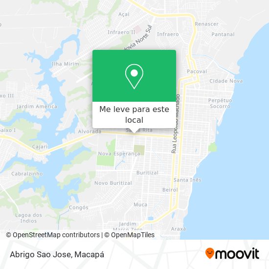 Abrigo Sao Jose mapa