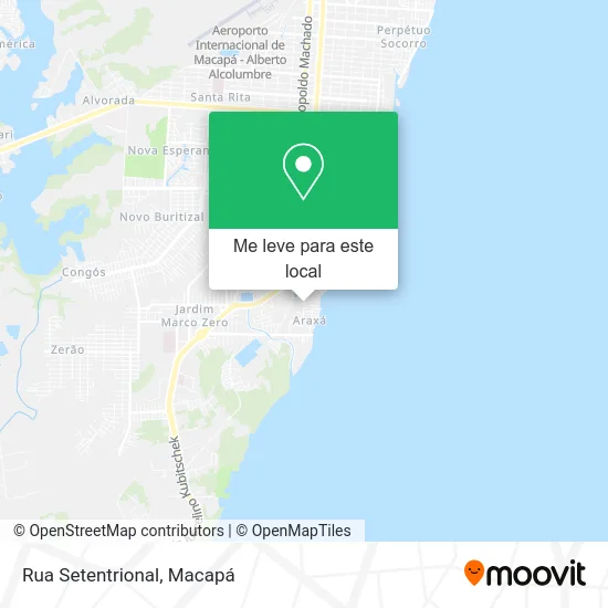 Rua Setentrional mapa