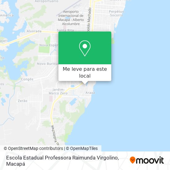 Escola Estadual Professora Raimunda Virgolino mapa