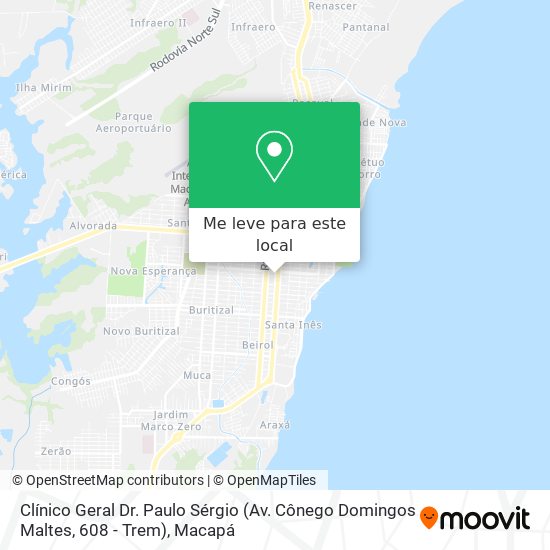 Clínico Geral Dr. Paulo Sérgio (Av. Cônego Domingos Maltes, 608 - Trem) mapa