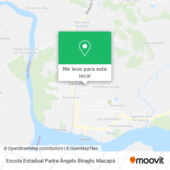 Escola Estadual Padre Ângelo Biraghi mapa