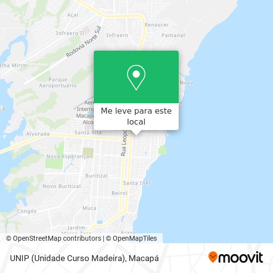 UNIP (Unidade Curso Madeira) mapa