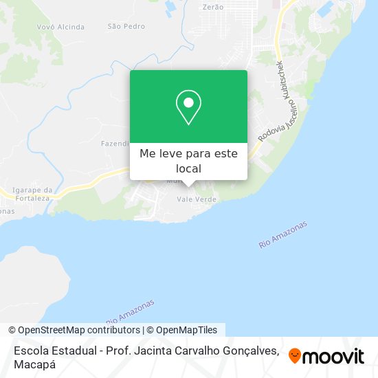 Escola Estadual - Prof. Jacinta Carvalho Gonçalves mapa