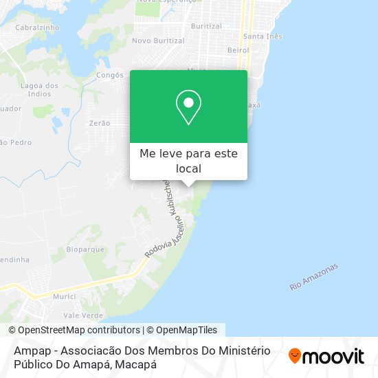 Ampap - Associacão Dos Membros Do Ministério Público Do Amapá mapa