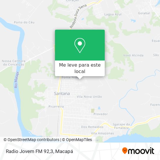 Radio Jovem FM 92,3 mapa