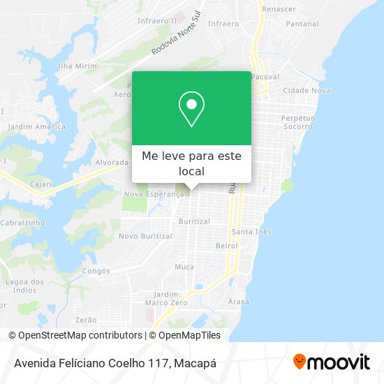 Avenida Felíciano Coelho 117 mapa