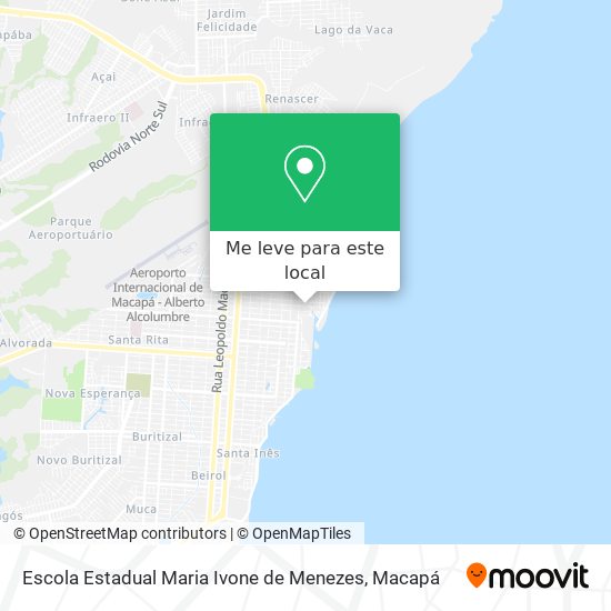 Escola Estadual Maria Ivone de Menezes mapa