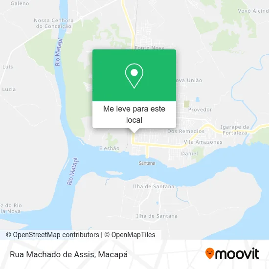 Rua Machado de Assis mapa