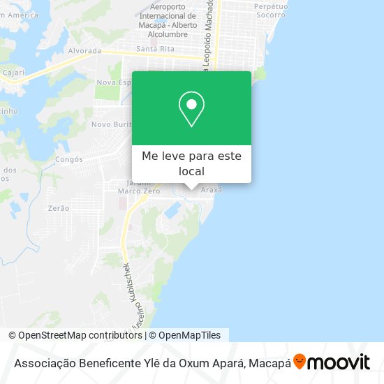 Associação Beneficente Ylê da Oxum Apará mapa