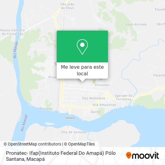 Pronatec- Ifap(Instituto Federal Do Amapá) Pólo Santana mapa