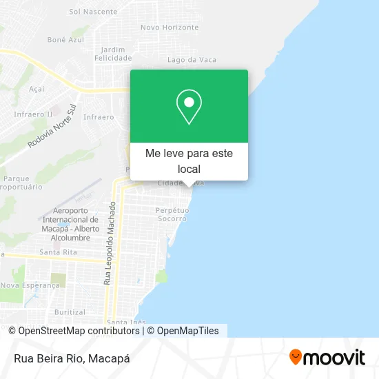 Rua Beira Rio mapa