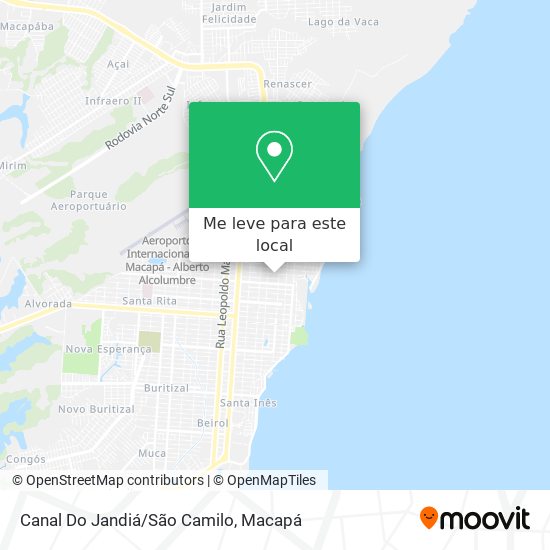 Canal Do Jandiá/São Camilo mapa