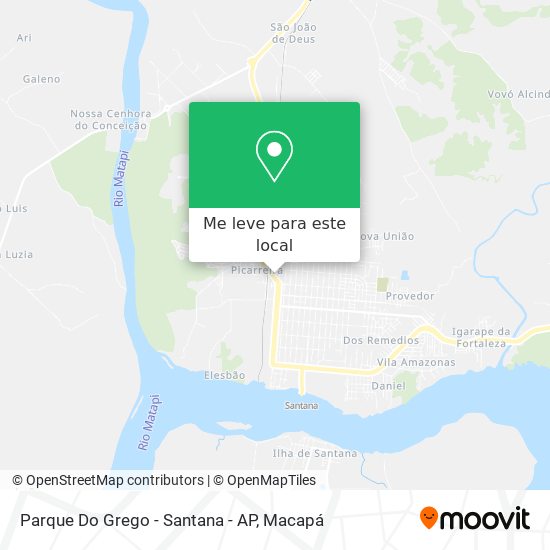 Parque Do Grego - Santana - AP mapa