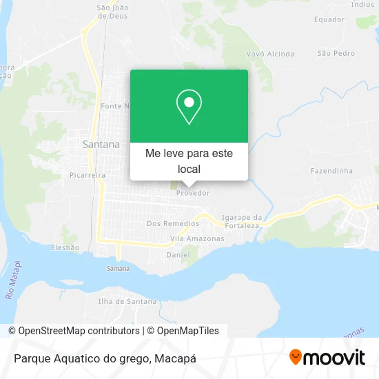 Parque Aquatico do grego mapa